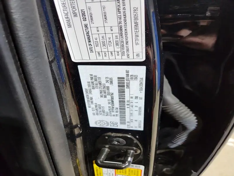 2021 FORD F150 SUPERCREW  