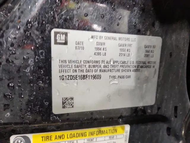 2011 CHEVROLET MALIBU 2LT  