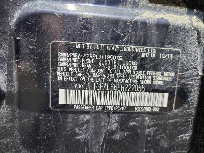 2014 SUBARU IMPREZA SPORT PREMIUM  