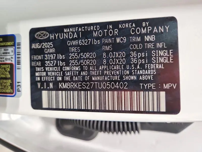 2026 HYUNDAI PALISADE LIMITED  