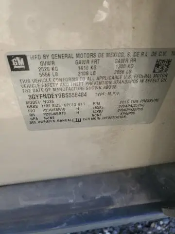 2011 CADILLAC SRX LUXURY COLLECTION  