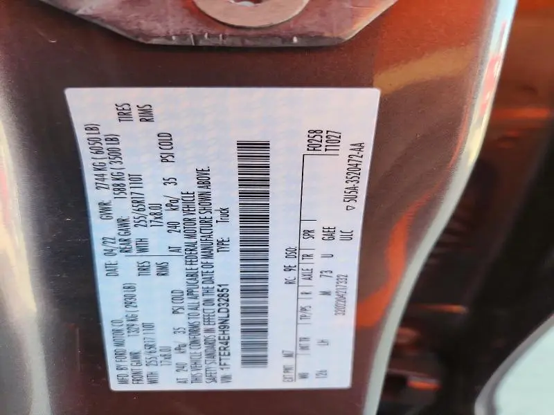 2022 FORD RANGER XL  