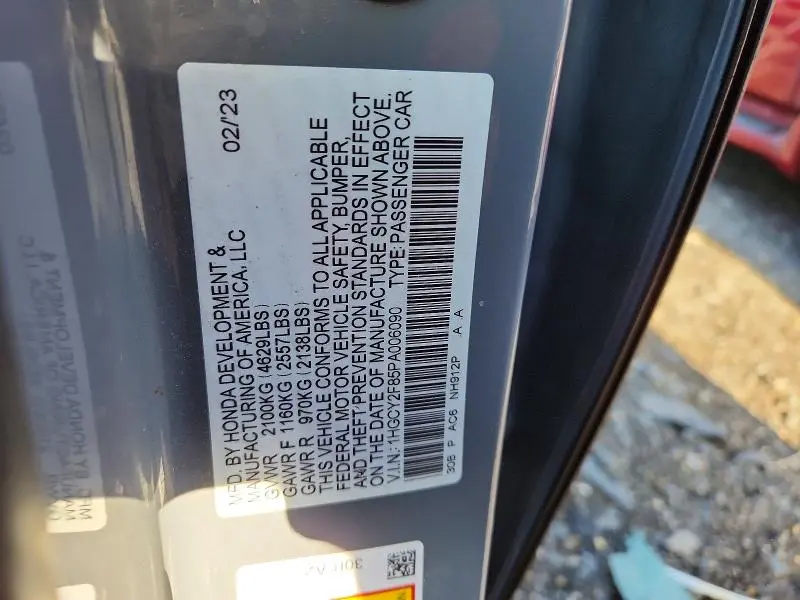 2023 HONDA ACCORD TOURING HYBRID  