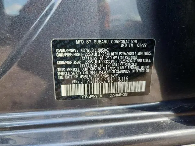 2022 SUBARU CROSSTREK SPORT  