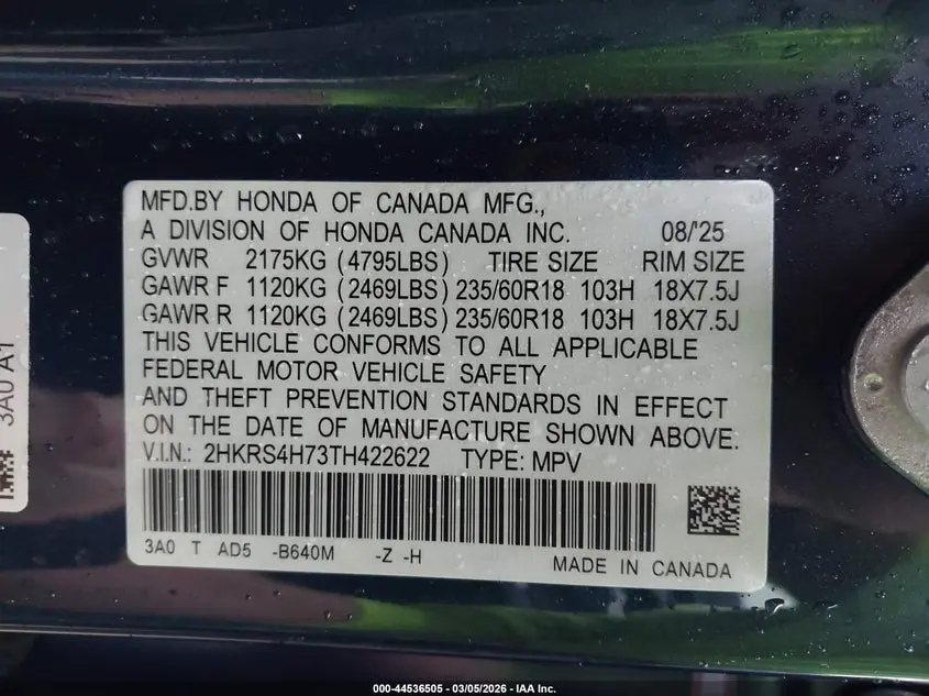 2026 HONDA CR-V EX-L AWD