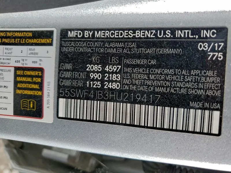 2017 MERCEDES-BENZ C 300  