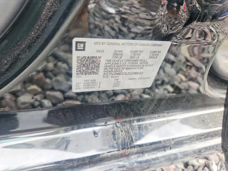 2018 GMC SIERRA K1500 SLE  