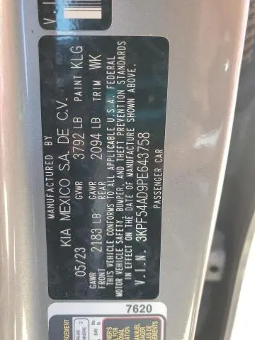 2023 KIA FORTE GT LINE  