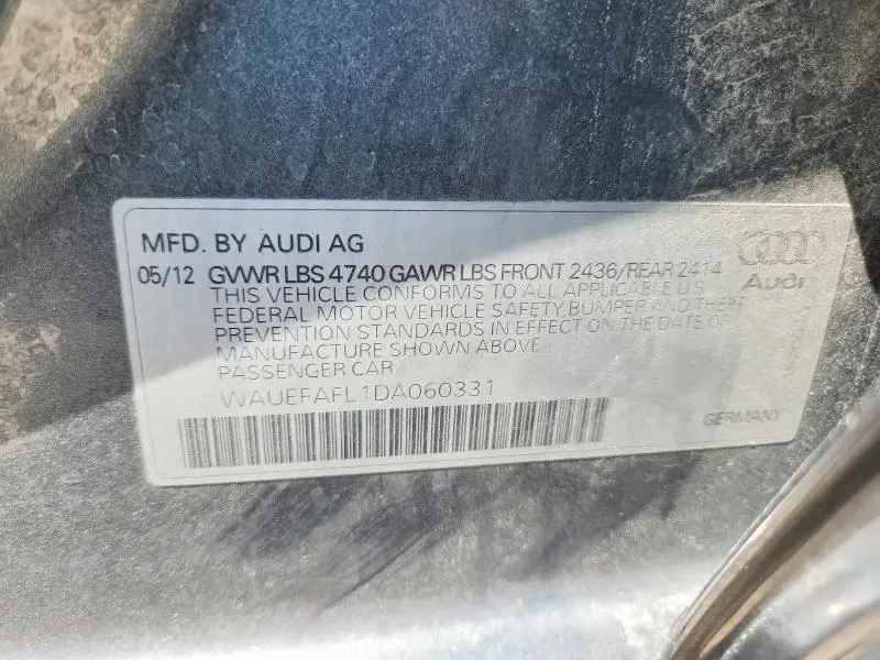 2013 AUDI A4 PREMIUM PLUS  