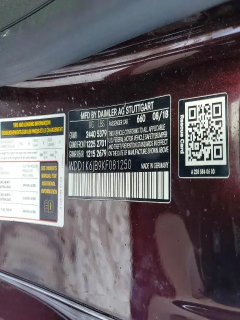 2019 MERCEDES-BENZ E 450 4MATIC  