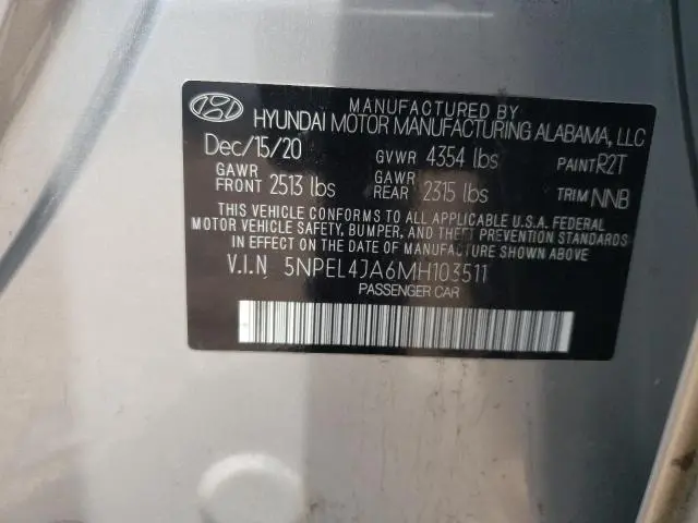 2021 HYUNDAI SONATA SEL  
