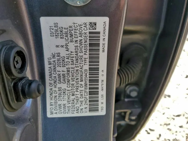 2021 HONDA CIVIC SPORT  