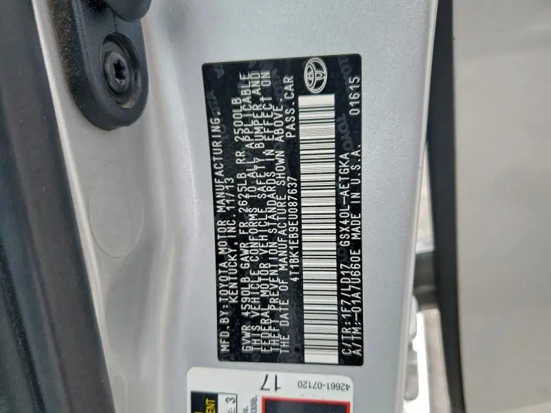 2014 TOYOTA AVALON BASE  