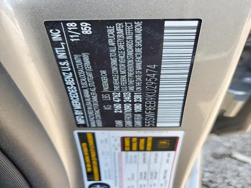 2019 MERCEDES-BENZ C 300 4MATIC  
