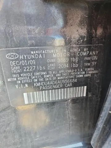 2010 HYUNDAI ELANTRA GLS  