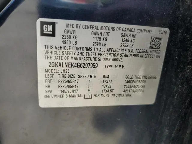 2016 GMC TERRAIN SLE  
