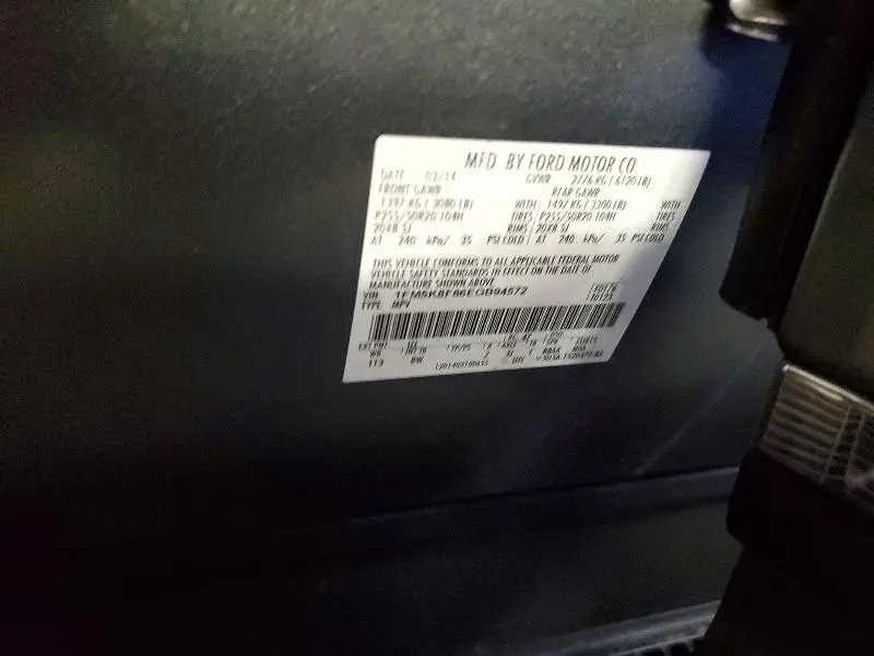 2014 FORD EXPLORER LIMITED  