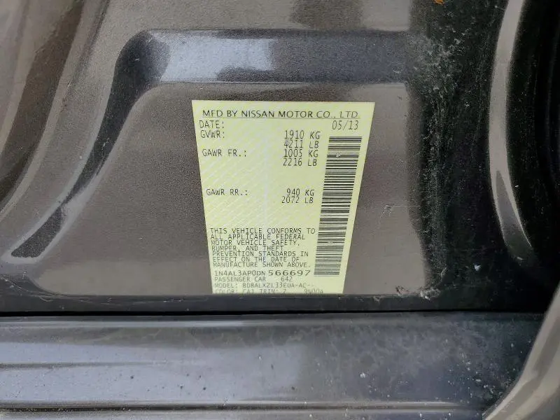 2013 NISSAN ALTIMA 2.5 SL  