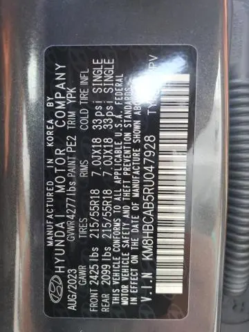 2024 HYUNDAI KONA SEL  