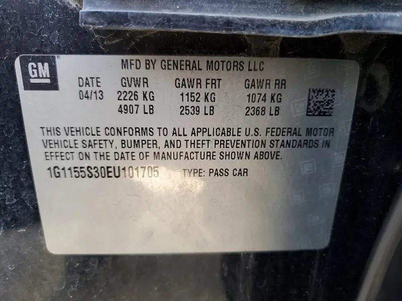 2014 CHEVROLET IMPALA LTZ  