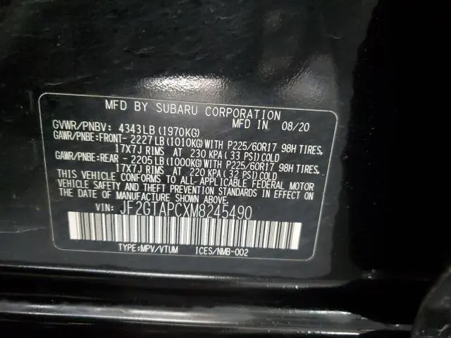 2021 SUBARU CROSSTREK PREMIUM  