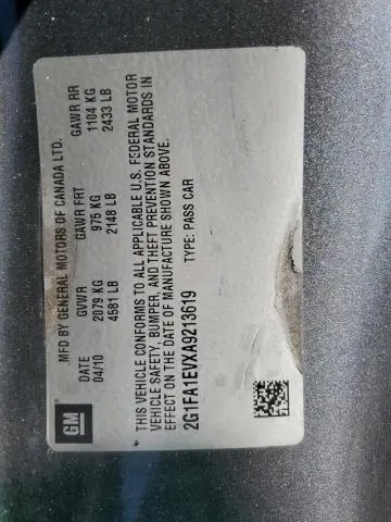 2010 CHEVROLET CAMARO LS  