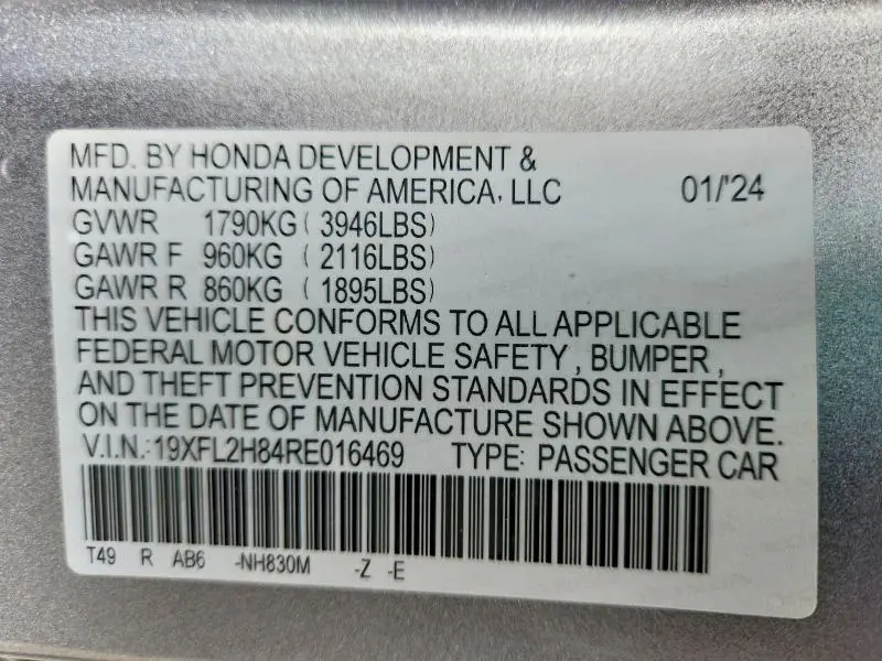 2024 HONDA CIVIC SPORT  