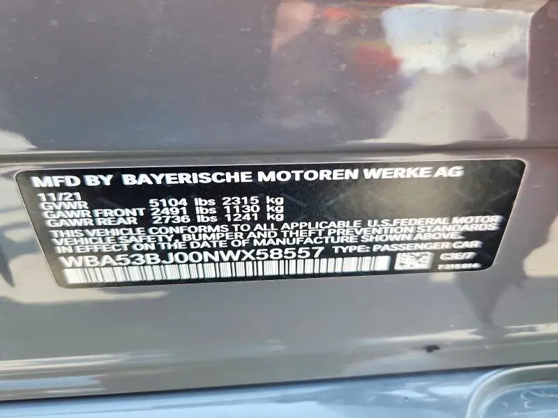 2022 BMW 540 I
