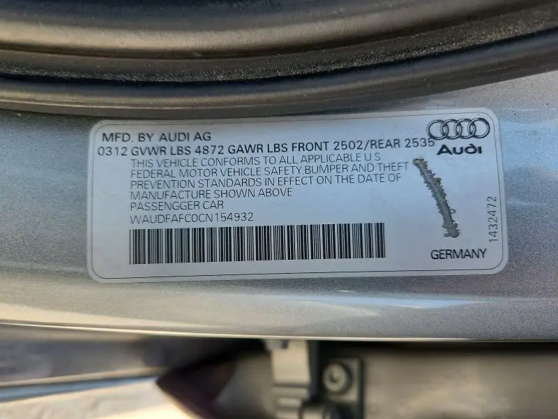 2012 AUDI A6 PREMIUM PLUS  