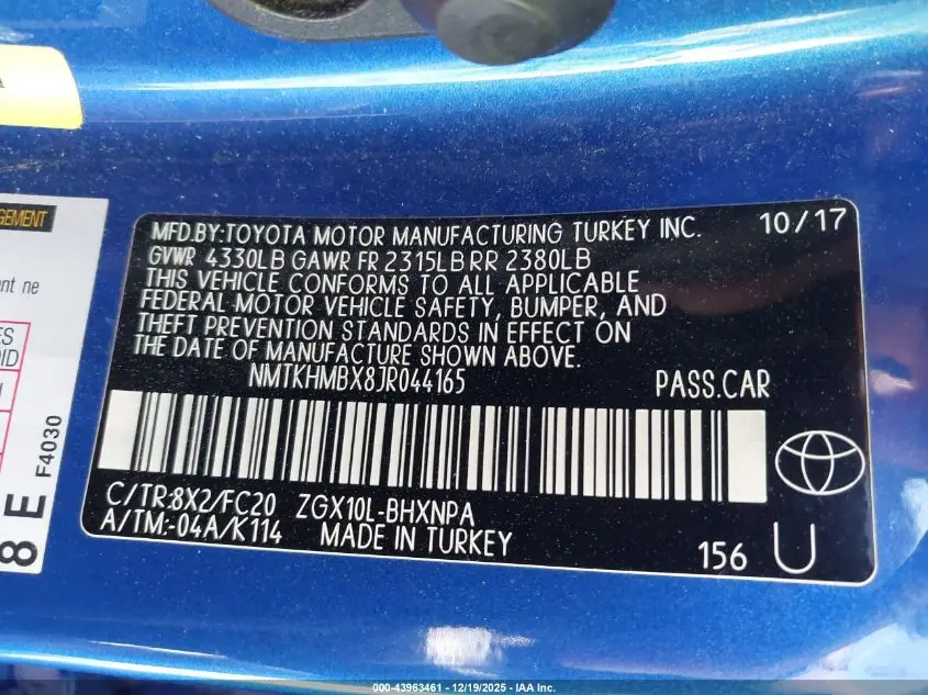 2018 TOYOTA C-HR XLE PREMIUM