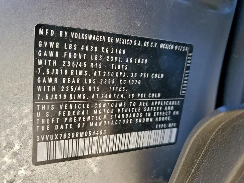 2024 VOLKSWAGEN TAOS SE  