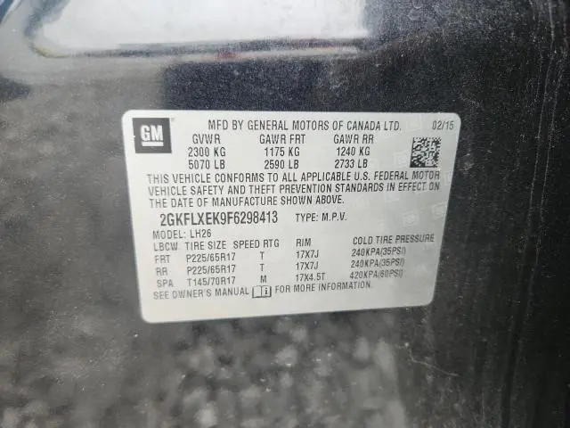 2015 GMC TERRAIN SLT  