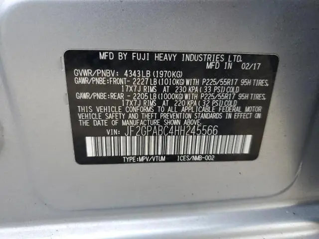 2017 SUBARU CROSSTREK PREMIUM  