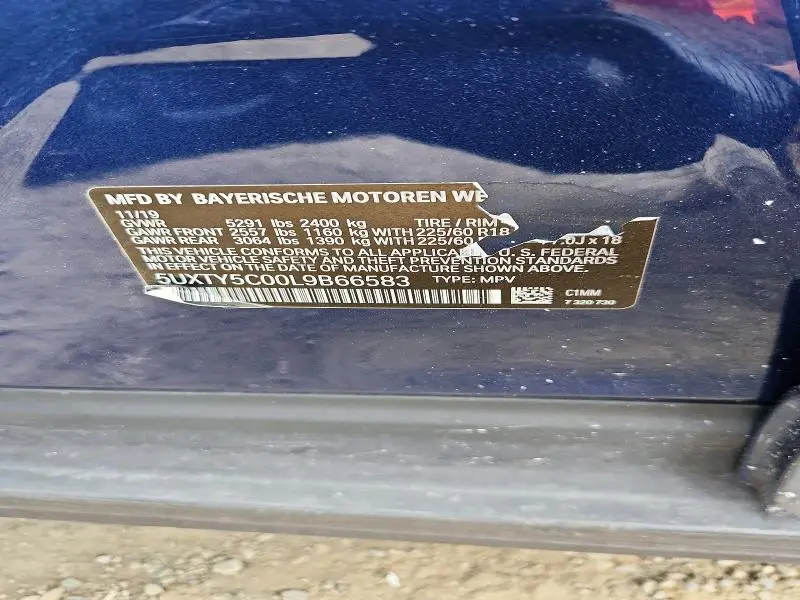 2020 BMW X3 XDRIVE30I  
