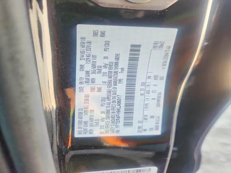 2019 FORD RANGER XL  