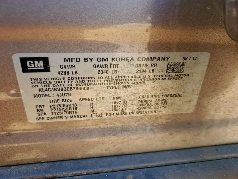 2014 BUICK ENCORE CONVENIENCE  