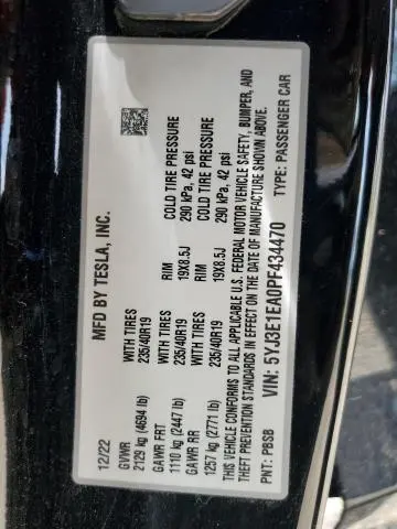 2023 TESLA MODEL 3   
