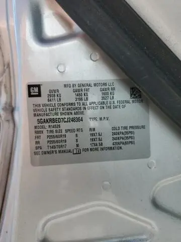 2012 BUICK ENCLAVE   