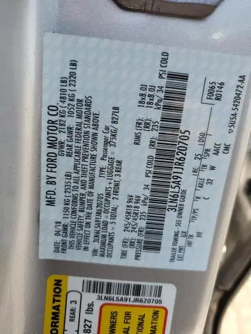 2018 LINCOLN MKZ PREMIERE  