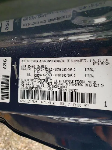 2024 TOYOTA TACOMA XTRACAB  