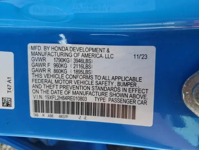 2024 HONDA CIVIC SPORT  