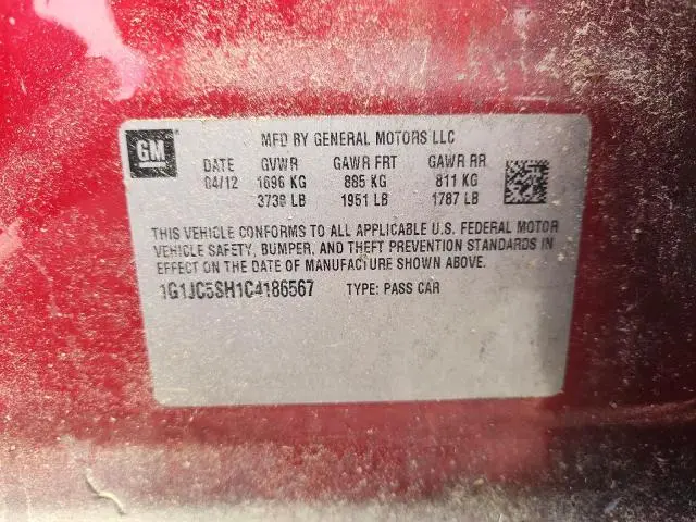 2012 CHEVROLET SONIC LT  