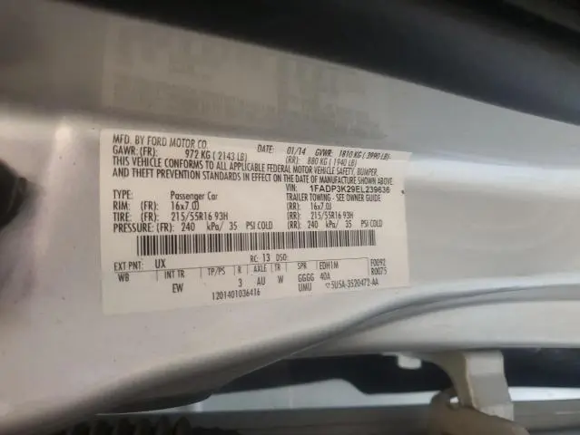 2014 FORD FOCUS SE  