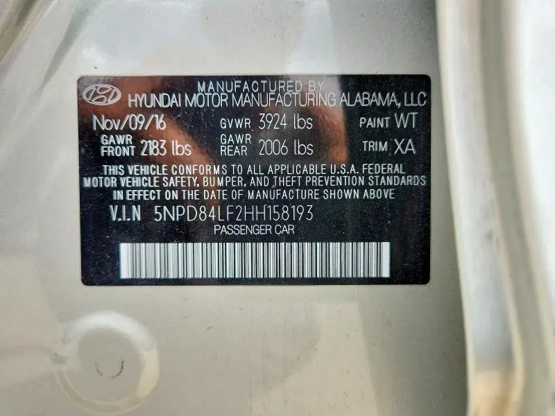 2017 HYUNDAI ELANTRA VALUE EDITION  