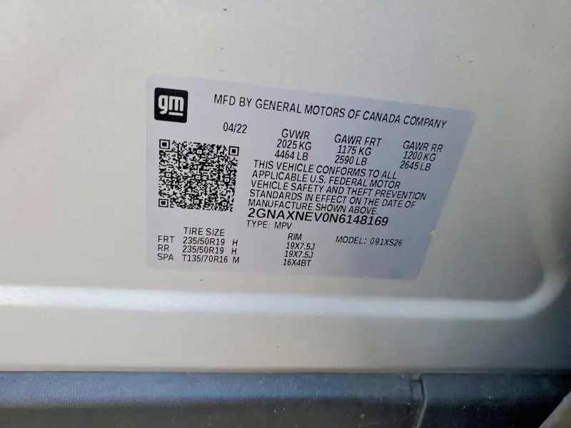 2022 CHEVROLET EQUINOX PREMIER  