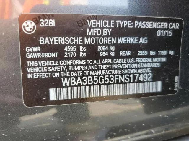 2015 BMW 328 XI SULEV  