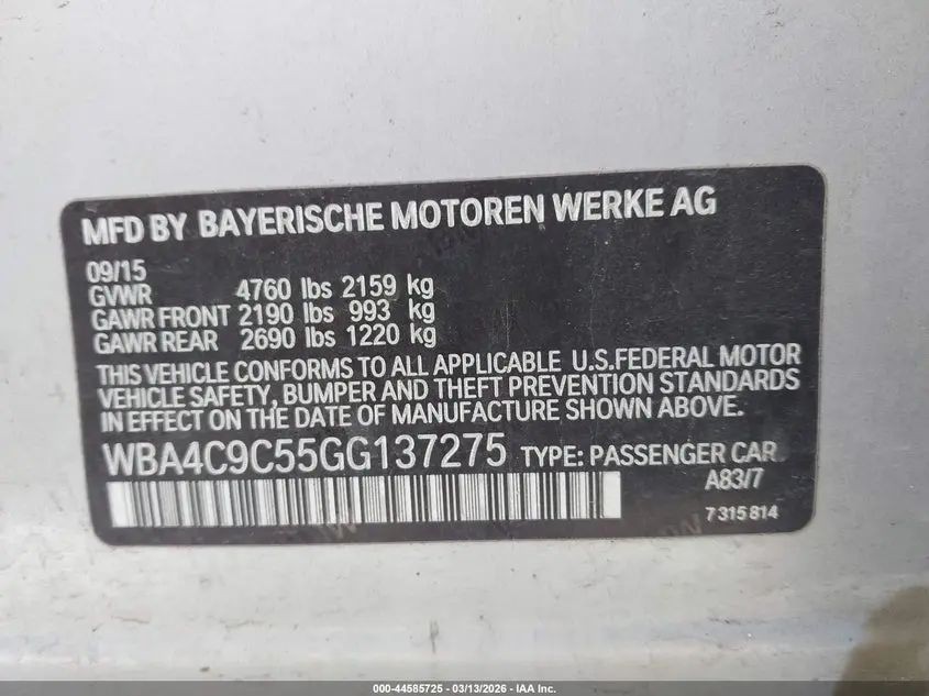 2016 BMW 428I GRAN COUPE XDRIVE