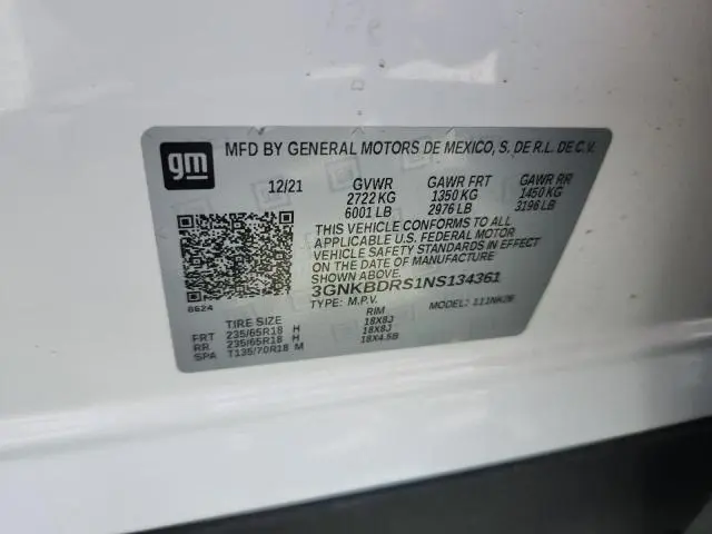 2022 CHEVROLET BLAZER 3LT