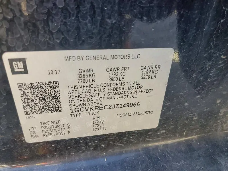 2018 CHEVROLET SILVERADO K1500 LT  