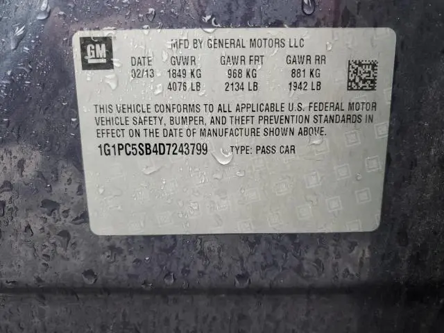 2013 CHEVROLET CRUZE LT  